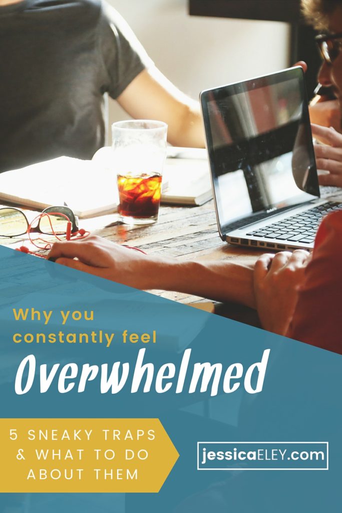 Learn the 5 sneaky reasons you feel so overwhelmed in your small business and what to do about them (do you have a brutal inner critic? That's one reason you're overwhelmed!).